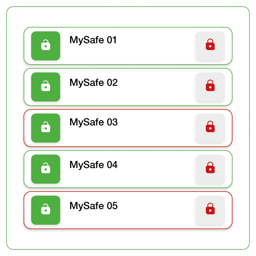 MySafe Tresormanagement. Fügen Sie smarte Tresore zur MySafe App hinzu.