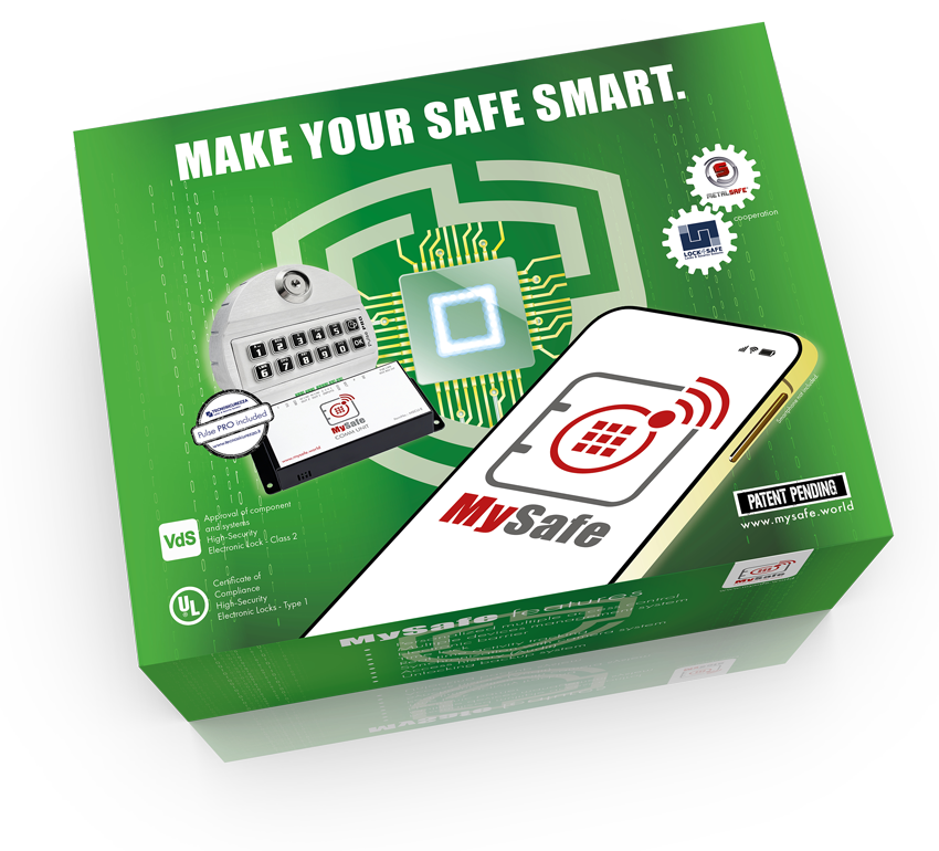 MySafe Tresorverschluss. System zum smarten Bedienen von Tresore.